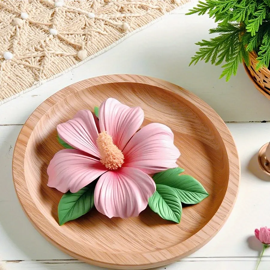 Moule silicone floral 3D pour bougie et savon