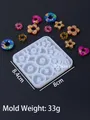 Moule silicone formes cœur étoile fleur pour bijoux – Couleur Flower