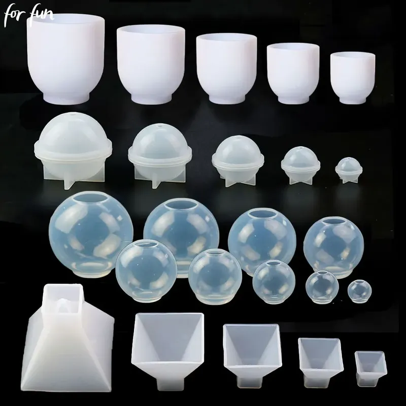 Moule silicone formes géométriques 20 à 80 mm pour bijoux