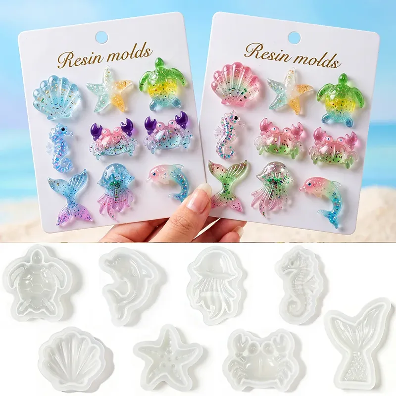 Moule silicone formes marines pour bijoux