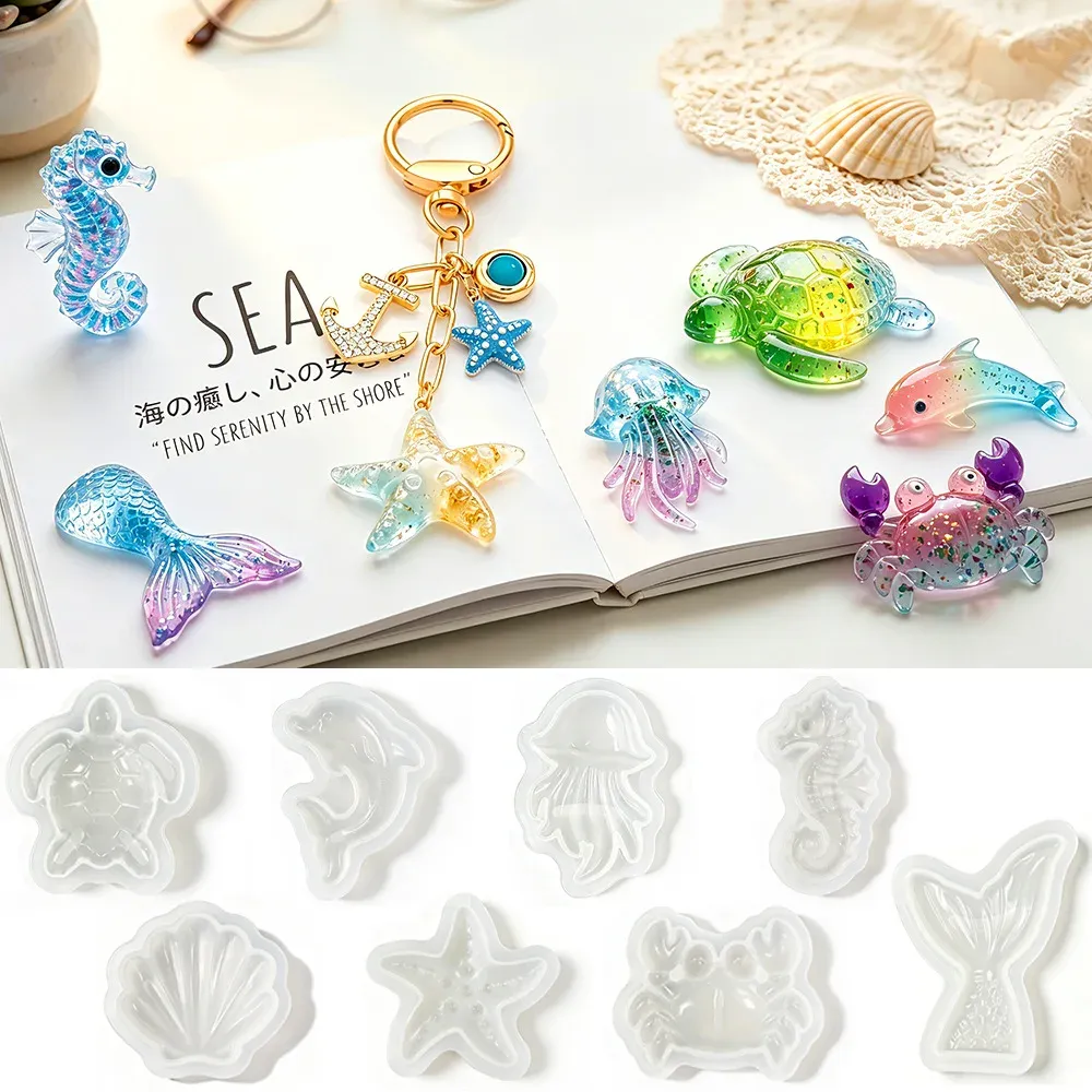 Moule silicone formes marines pour bijoux