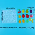 Moule silicone fruits et légumes pour bijoux – Couleur BLANC (60-1501)