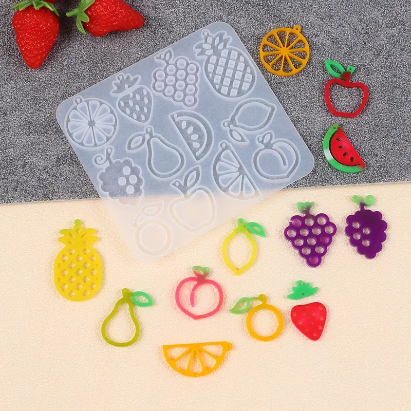 Moule silicone fruits et légumes pour bijoux