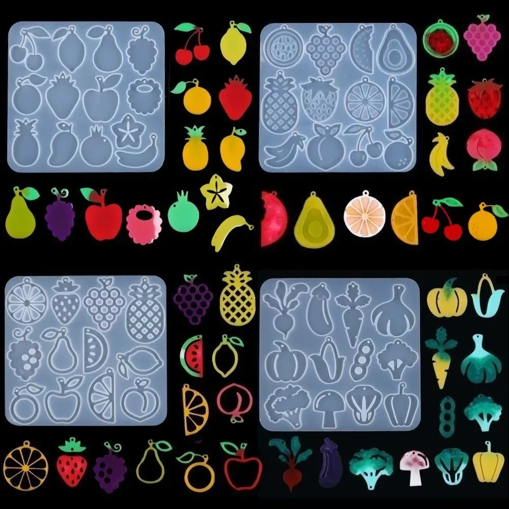 Moule silicone fruits et légumes pour bijoux