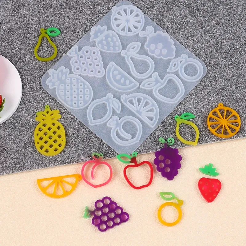 Moule silicone fruits et légumes pour bijoux