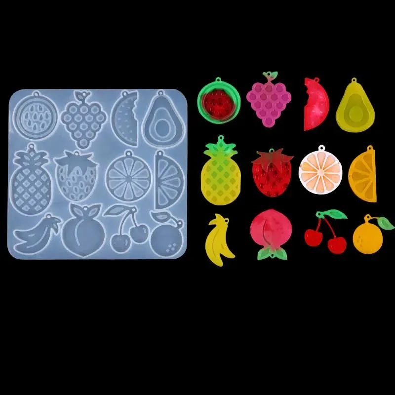 Moule silicone fruits et légumes pour bijoux