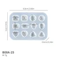 Moule silicone gemme pour bijoux – Couleur B08A-25