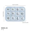 Moule silicone gemme pour bijoux – Couleur B08A-26