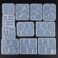 Moule silicone géométrie boucles d'oreilles pendentif bijoux – 1