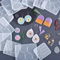 Moule silicone géométrie boucles d'oreilles pendentif bijoux – 2