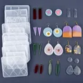 Moule silicone géométrie boucles d'oreilles pendentif bijoux – 3