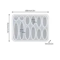 Moule silicone géométrie boucles d'oreilles pendentif bijoux – Color A13
