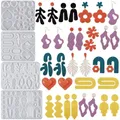 Moule silicone géométrie pendentif résine UV époxy – 1