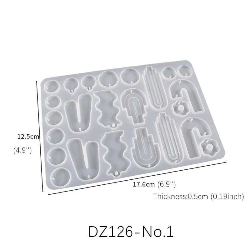 Moule silicone géométrie pendentif résine UV époxy