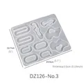 Moule silicone géométrie pendentif résine UV époxy – Couleur DZ126-No3