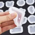 Moule silicone géométrie porte-clés étiquette pendentif bijoux – 3