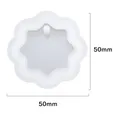 Moule silicone géométrie porte-clés étiquette pendentif bijoux – Color Argent (10)