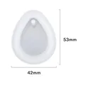 Moule silicone géométrie porte-clés étiquette pendentif bijoux – Color Violet (09)