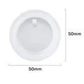 Moule silicone géométrie porte-clés étiquette pendentif bijoux – Color BLANC (01)