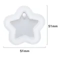 Moule silicone géométrie porte-clés étiquette pendentif bijoux – Color Brun (13)