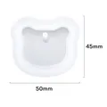 Moule silicone géométrie porte-clés étiquette pendentif bijoux – Color Clair (14)