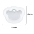 Moule silicone géométrie porte-clés étiquette pendentif bijoux – Color GRIS (05)