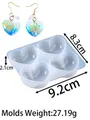 Moule silicone géométrique cœur étoile lune pour bijoux – Couleur L-heart