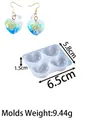 Moule silicone géométrique cœur étoile lune pour bijoux – Couleur S-heart