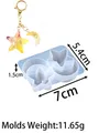 Moule silicone géométrique cœur étoile lune pour bijoux – Couleur S-starmoon