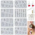 Moule silicone géométrique cœur rond triangle pour bijoux – 1