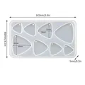 Moule silicone géométrique cœur rond triangle pour bijoux – Color BLANC (01)
