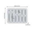 Moule silicone géométrique cœur rond triangle pour bijoux – Color Brun (13)