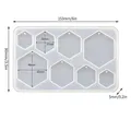 Moule silicone géométrique cœur rond triangle pour bijoux – Color GRIS (05)