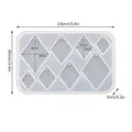 Moule silicone géométrique cœur rond triangle pour bijoux – Color Jaune (07)