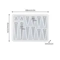 Moule silicone géométrique cœur rond triangle pour bijoux – Color Orange (12)