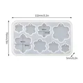 Moule silicone géométrique cœur rond triangle pour bijoux – Color Rose (08)