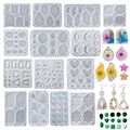 Moule silicone géométrique pour boucles d'oreilles et bijoux – 1