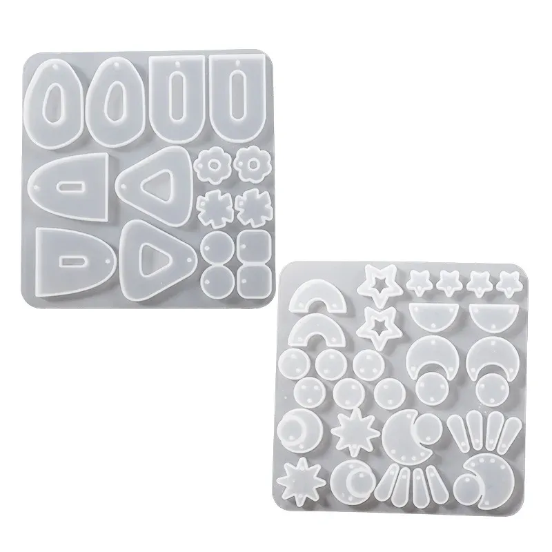 Moule silicone géométrique pour boucles d'oreilles et bijoux