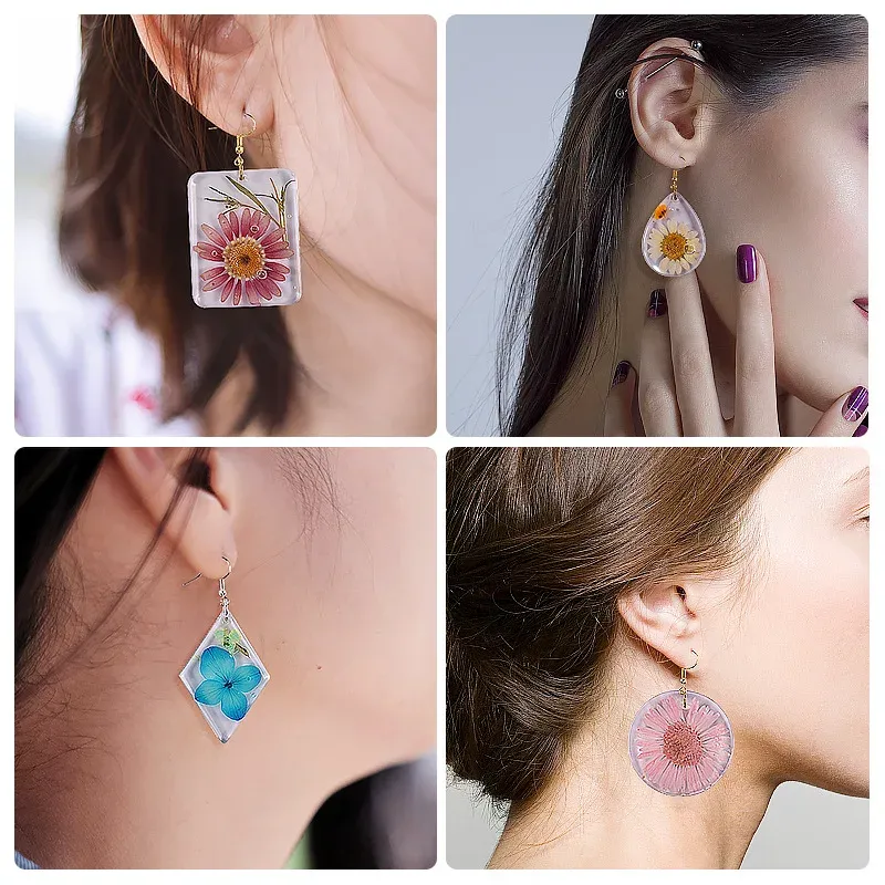 Moule silicone géométrique pour boucles d'oreilles et bijoux