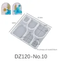 Moule silicone géométrique pour boucles d'oreilles et bijoux – Couleur DZ120-No10