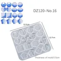 Moule silicone géométrique pour boucles d'oreilles et bijoux – Couleur DZ120-No16