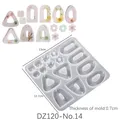 Moule silicone géométrique pour boucles d'oreilles et bijoux – Couleur DZ120-No14