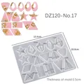 Moule silicone géométrique pour boucles d'oreilles et bijoux – Couleur DZ120-No17