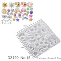 Moule silicone géométrique pour boucles d'oreilles et bijoux – Couleur DZ120-No15