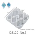 Moule silicone géométrique pour boucles d'oreilles et bijoux – Couleur DZ120-No2