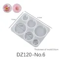 Moule silicone géométrique pour boucles d'oreilles et bijoux – Couleur DZ120-No6
