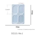 Moule silicone géométrique pour boucles d'oreilles et bijoux – Couleur DZ121-No1