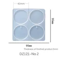 Moule silicone géométrique pour boucles d'oreilles et bijoux – Couleur DZ121-No2