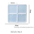 Moule silicone géométrique pour boucles d'oreilles et bijoux – Couleur DZ121-No3