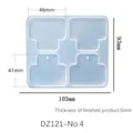Moule silicone géométrique pour boucles d'oreilles et bijoux – Couleur DZ121-No4